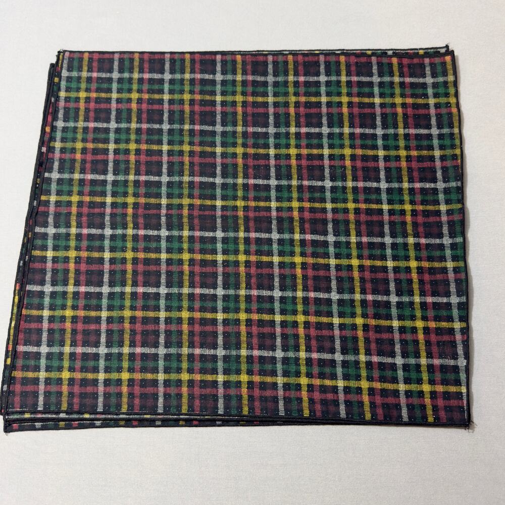 TARTAN Plaid Vintage Cloth Napkin Set of 6